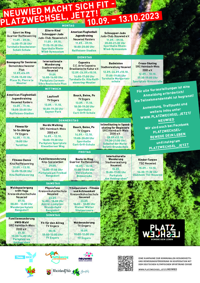 Platzwechsel Stundenplan